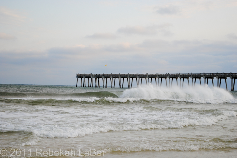 Just to show part of my ocean view from where I stood at Pensacola...in my opinion, not a bad place for an overnight stop!