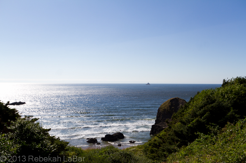 Tillamook Rock Lighthouse, from Ecola State Park